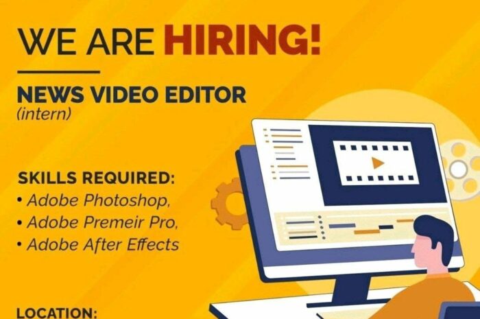 Job opening for News video editor